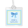 Blue Bow Bag Tags