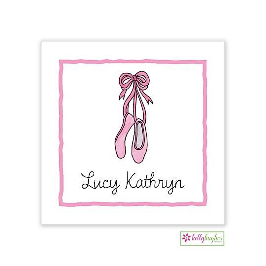 Ballerina Girl Kids Calling Card - Kelly Hughes Designs