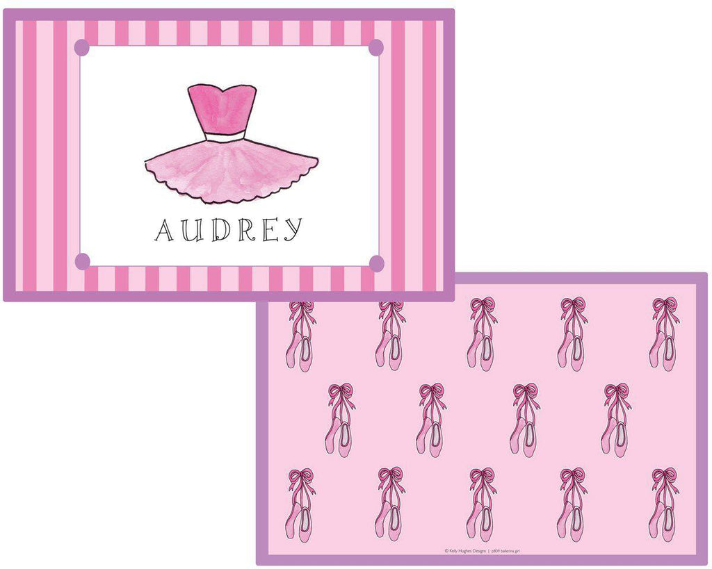 Ballerina Girl Kids Dinnerware - Kelly Hughes Designs