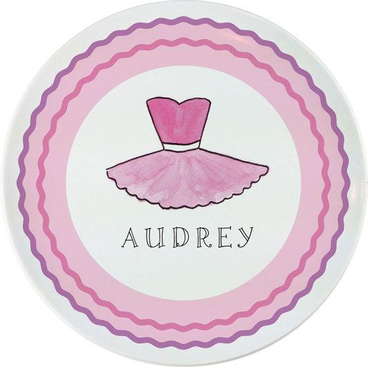 Ballerina Kids Plate - Kelly Hughes Designs