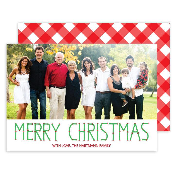 Bamboo Christmas holiday card - Kelly Hughes Designs