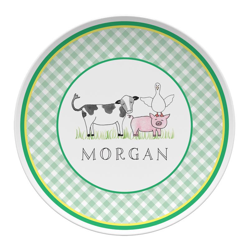 Barnyard Kids Dinnerware - Kelly Hughes Designs