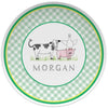 Barnyard Kids Plate - Kelly Hughes Designs