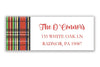 Best Holiday Plaid address label - Kelly Hughes Designs