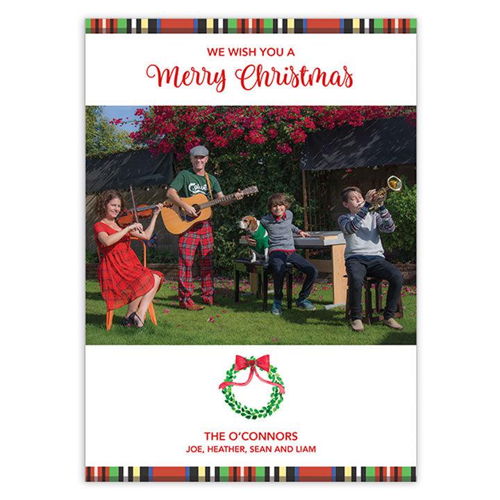 Best Holiday Plaid Photo Card - Kelly Hughes Designs
