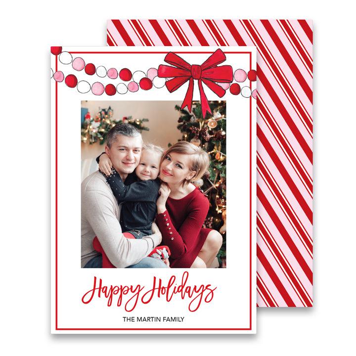 Big Red Bow Photo Card - Kelly Hughes Designs