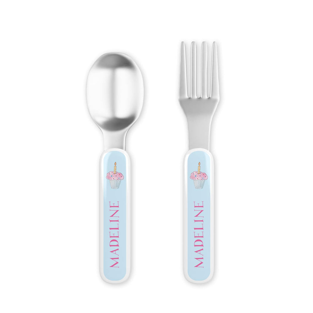 Birthday Cupcake Kids Dinnerware - Kelly Hughes Designs