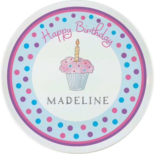 Birthday Cupcake Kids Dinnerware - Kelly Hughes Designs