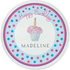 Birthday Cupcake Kids Plate - Kelly Hughes Designs