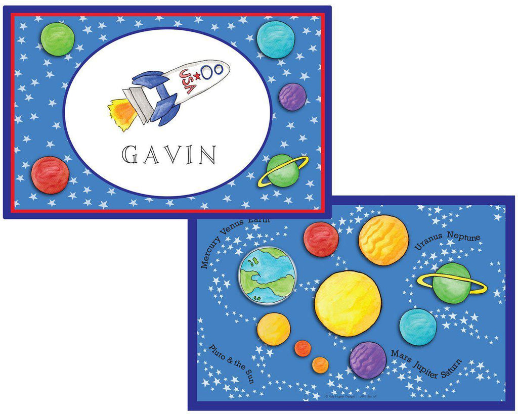 Blast Off placemat - Kelly Hughes Designs