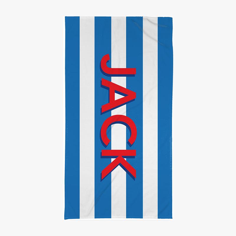 Blue Stripes beach towel - Kelly Hughes Designs