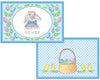 Bunny Blue placemat - Kelly Hughes Designs