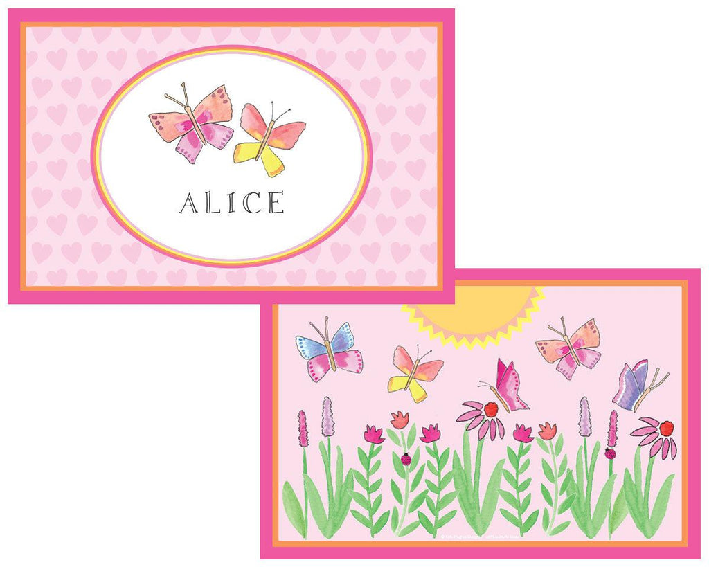 Butterfly Kisses Kids Dinnerware - Kelly Hughes Designs