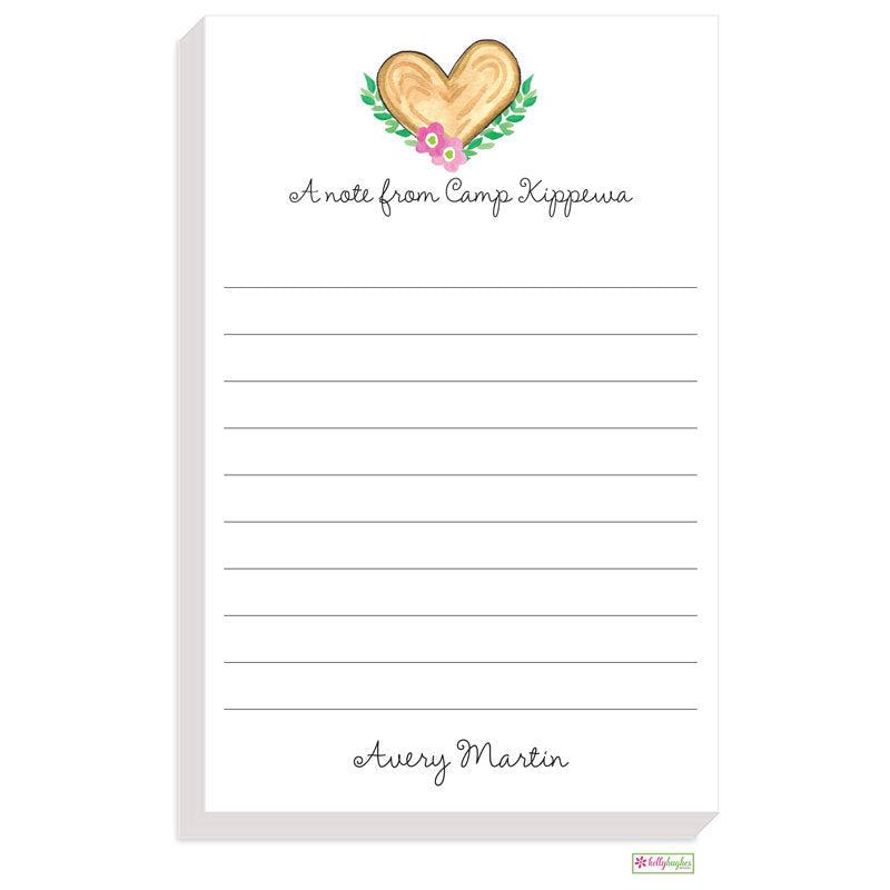 Camp Heart Notepad - Kelly Hughes Designs