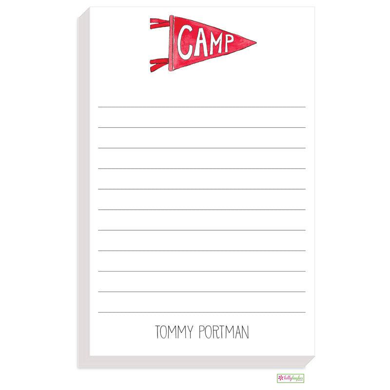 Camp Pennant Notepad - Kelly Hughes Designs