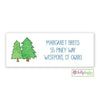 Camp Pine address label - Kelly Hughes Designs
