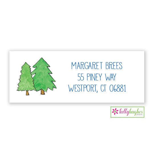 Camp Pine address label - Kelly Hughes Designs