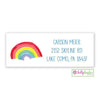 Camp Rainbow address label - Kelly Hughes Designs