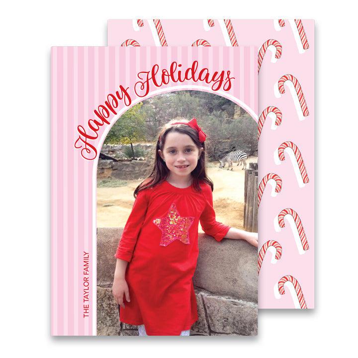 Candy Cane Arch Photo Card - Kelly Hughes Designs