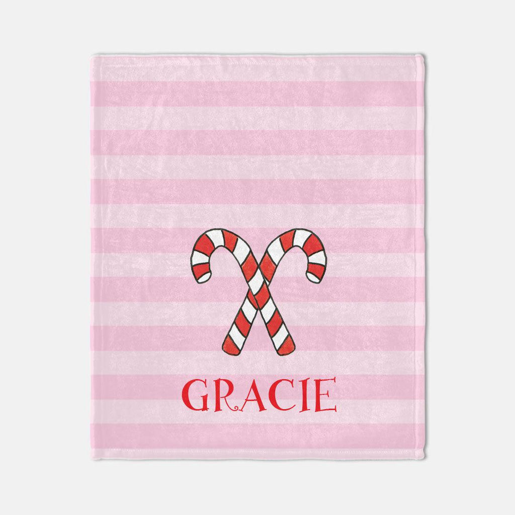 Candy Cane Cozy Blanket - Kelly Hughes Designs