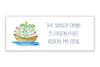 Christmas at Sea address label - Kelly Hughes Designs