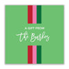 Christmas Stripe gift sticker - Kelly Hughes Designs