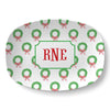 Christmas Wreaths Platter - Kelly Hughes Designs