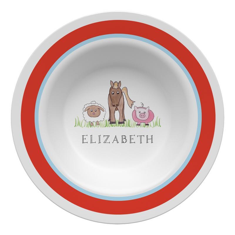 Down on the Farm Kids Dinnerware - Kelly Hughes Designs