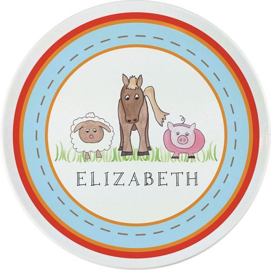 Down on the Farm Kids Dinnerware - Kelly Hughes Designs