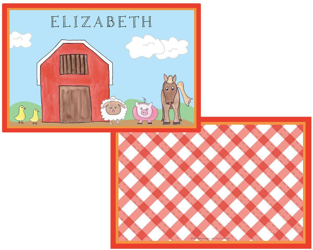 Down on the Farm placemat - Kelly Hughes Designs