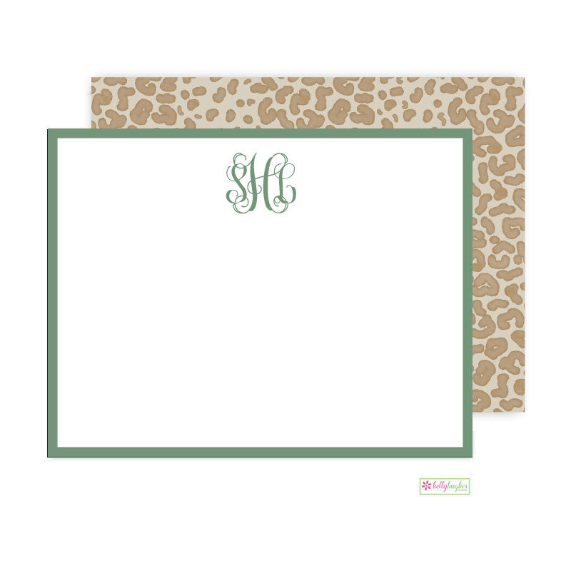 Wild Print Flat Note Cards