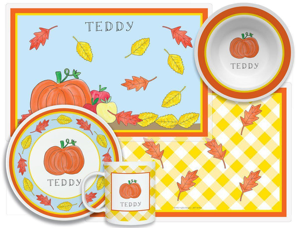 Fall Fling Kids Dinnerware - Kelly Hughes Designs