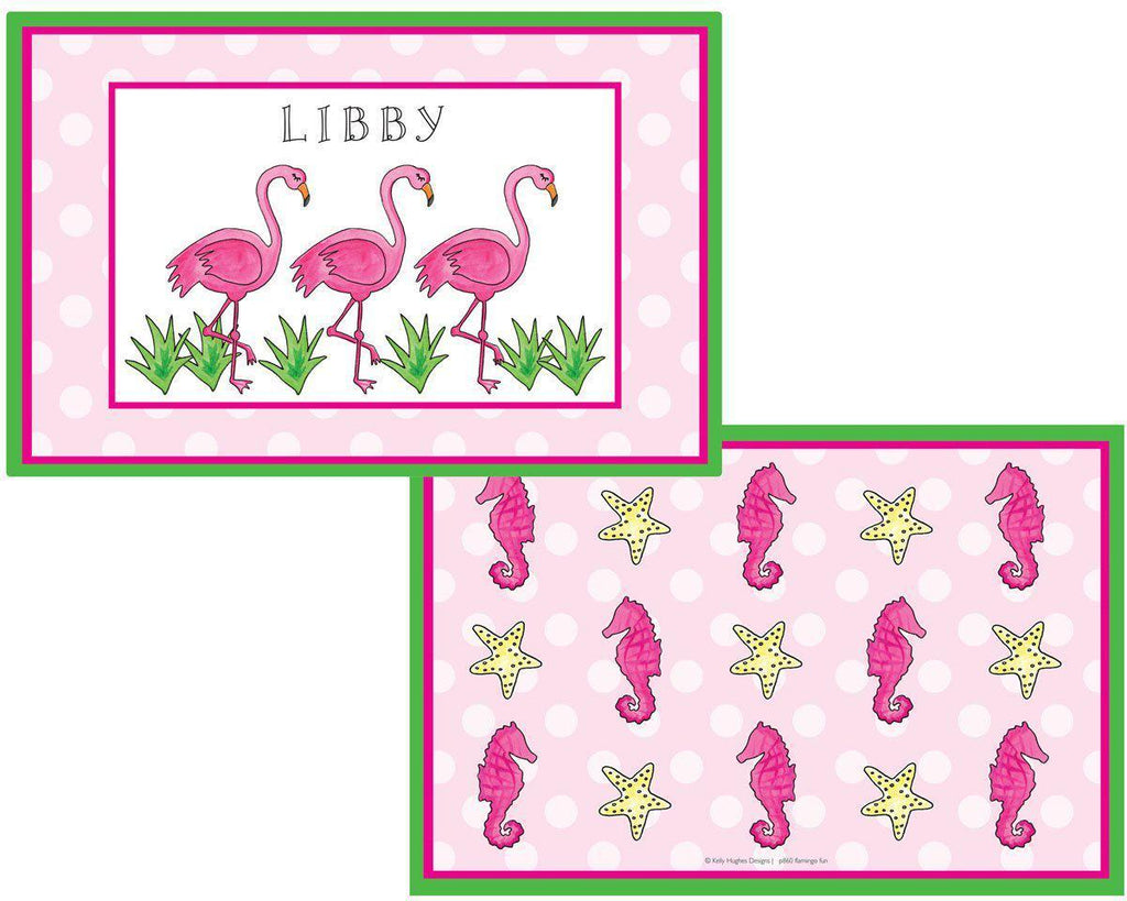 Flamingo Fun Kids Dinnerware - Kelly Hughes Designs