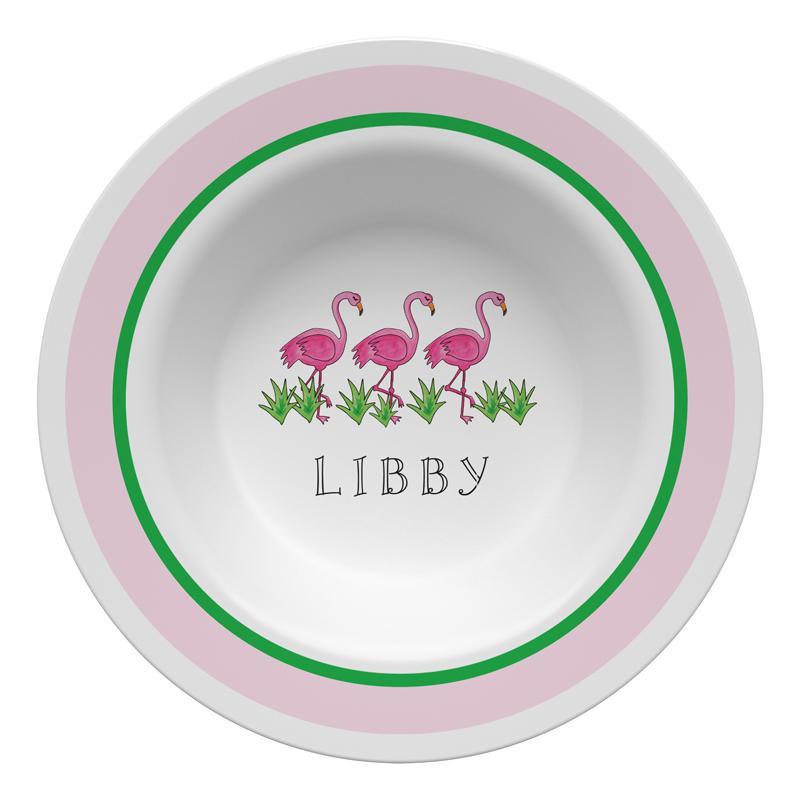 Flamingo Fun Kids Dinnerware - Kelly Hughes Designs