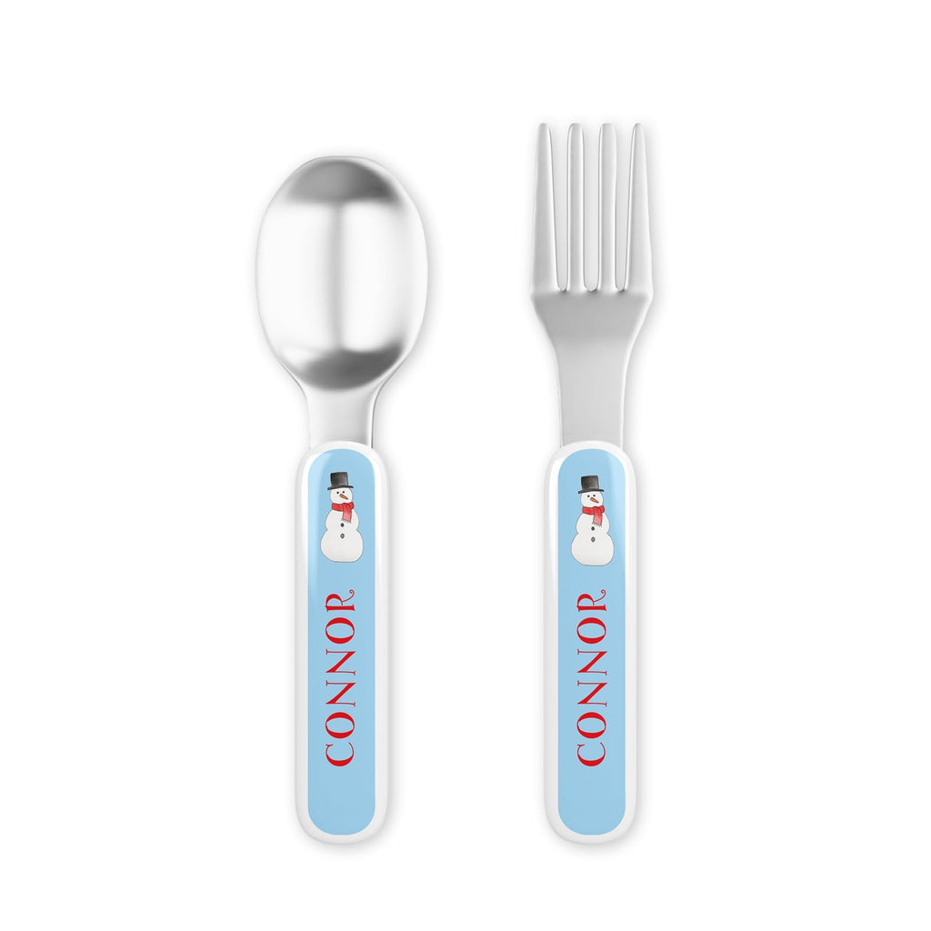 Frosty Man Kids Dinnerware - Kelly Hughes Designs