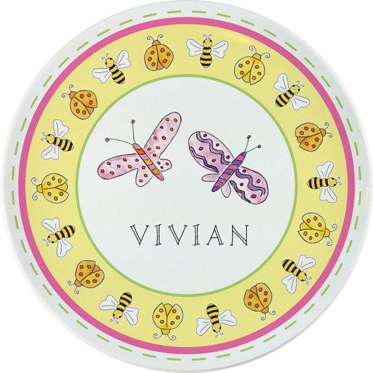 Garden Party Kids Plate - Kelly Hughes Designs