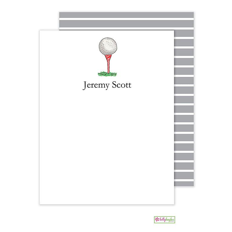 Golf Nut Flat Note Cards - Kelly Hughes Designs