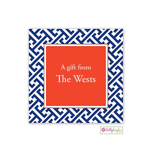 Greek Key Enclosure Card - Kelly Hughes Designs