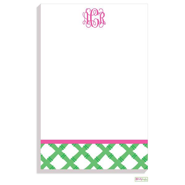 Green Bamboo Notepad - Kelly Hughes Designs