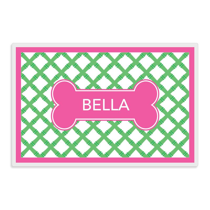 Green Bamboo Pet Mat - Kelly Hughes Designs