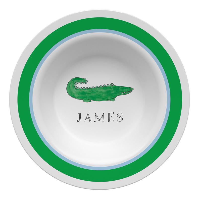 Green Gator Kids Dinnerware - Kelly Hughes Designs