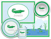 Green Gator Kids Dinnerware - Kelly Hughes Designs