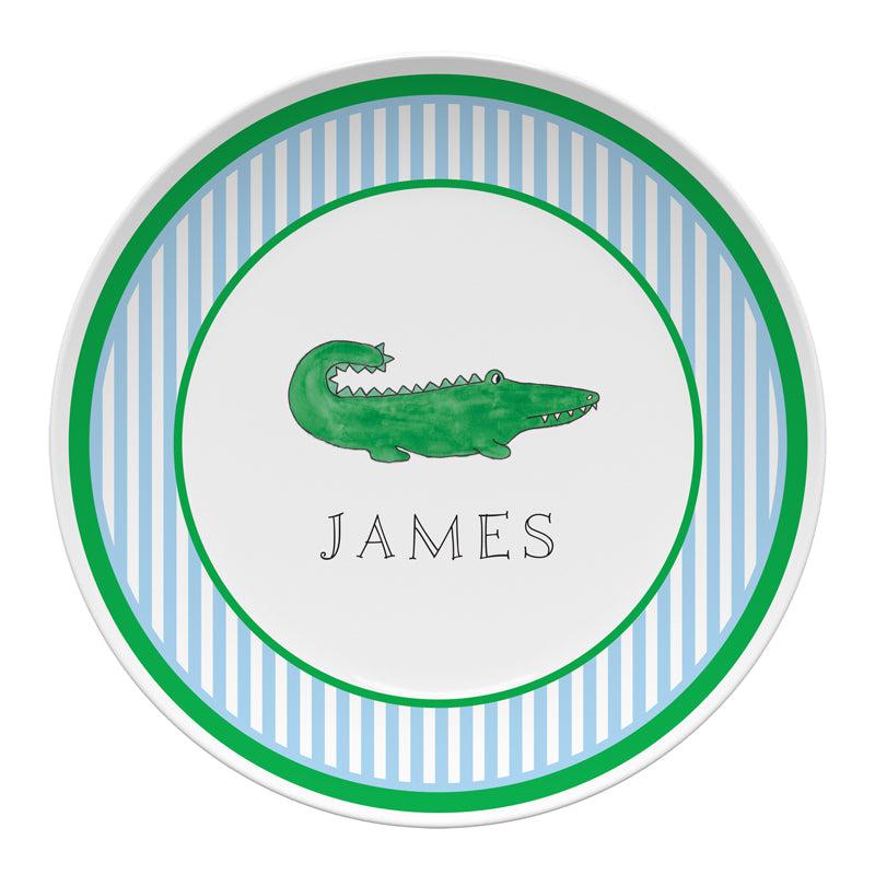 Green Gator Kids Dinnerware - Kelly Hughes Designs