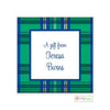 Green Plaid Enclosure Card - Kelly Hughes Designs