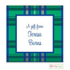 Green Plaid Gift Stickers - Kelly Hughes Designs