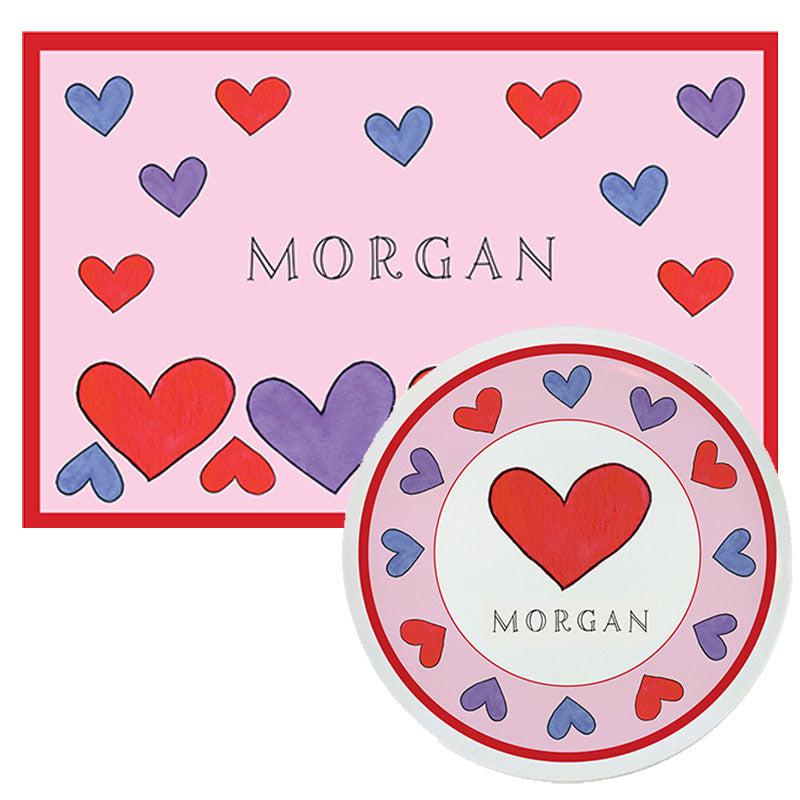 Happy Hearts Kids Dinnerware - Kelly Hughes Designs