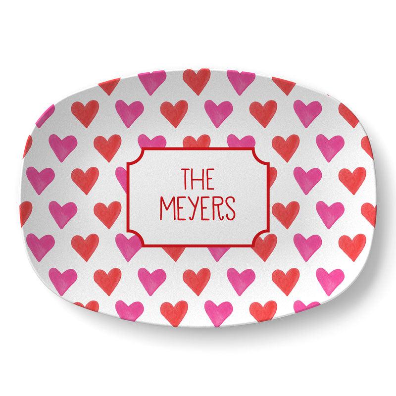 Hearts Platter - Kelly Hughes Designs