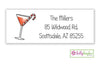 Holiday Cheer address label - Kelly Hughes Designs