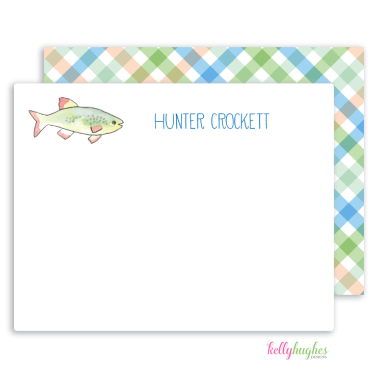 Hook Line Sinker Flat Note Cards - Kelly Hughes Designs