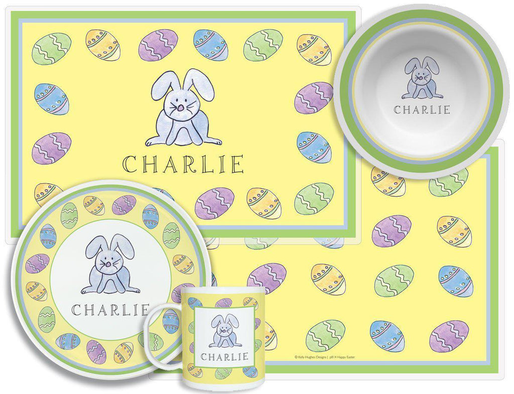Hoppy Easter Kids Dinnerware - Kelly Hughes Designs